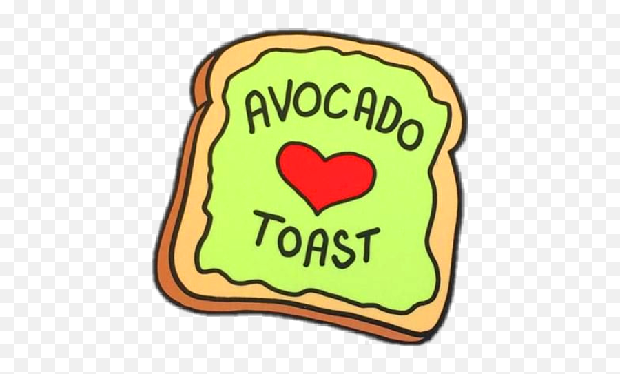 Toast Stickers - Happy Emoji,Avocado Toast Emoji Png
