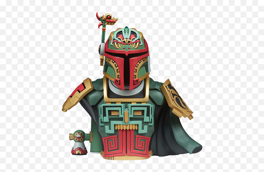 Boba Fett Bust - Aztec Boba Fett Emoji,Boba Fett Emoticon Art