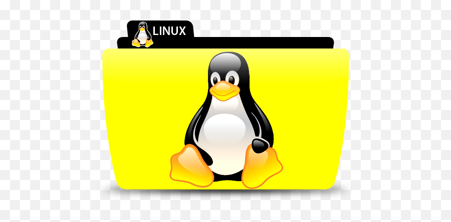 Linux Penguin Folder File Free Icon Of Colorflow Icons - Linux Folder Icon Png Emoji,Facebook Emoticons Shark Penguin