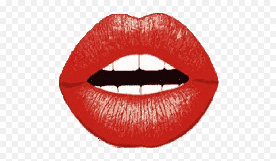 Top Lip Gloss Stickers For Android U0026 Ios Gfycat - Gifs Animés Gif Bisous Emoji,Emoji Lip Gloss