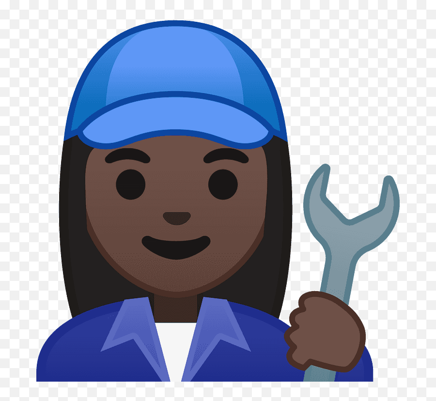 Woman Mechanic Emoji Clipart - Cone Wrench,Plumber Emoji