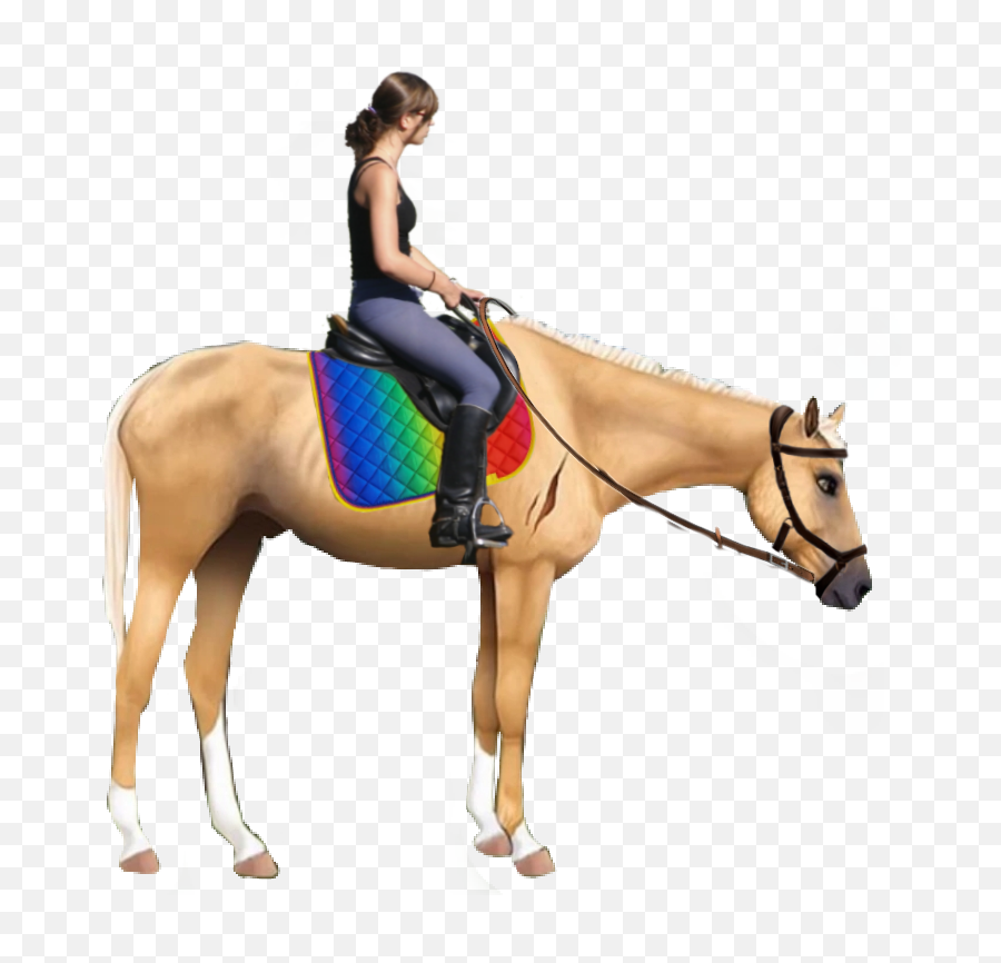 Casually Riding My Sticker - Halter Emoji,Riding Crop Emoji