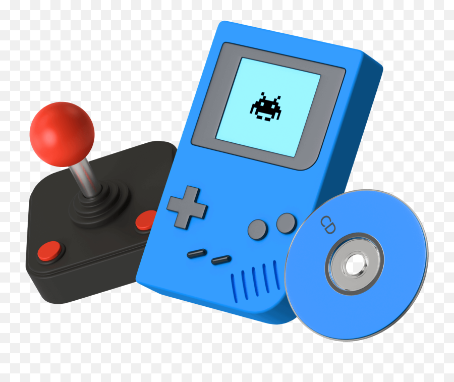 Retro 3d Devices Illustrations U2014 Wannathis Emoji,Arcade Stick Emoji