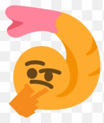 Thonkangshrimp - Discord Emoji Fried Shrimp Discord Emoji,Thonk Emoji