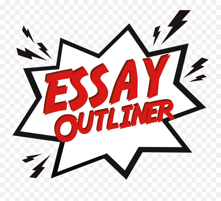 Explosion With The Words Essay Outliner - Illustration Horizontal Emoji,Explosion Emoji Meaning