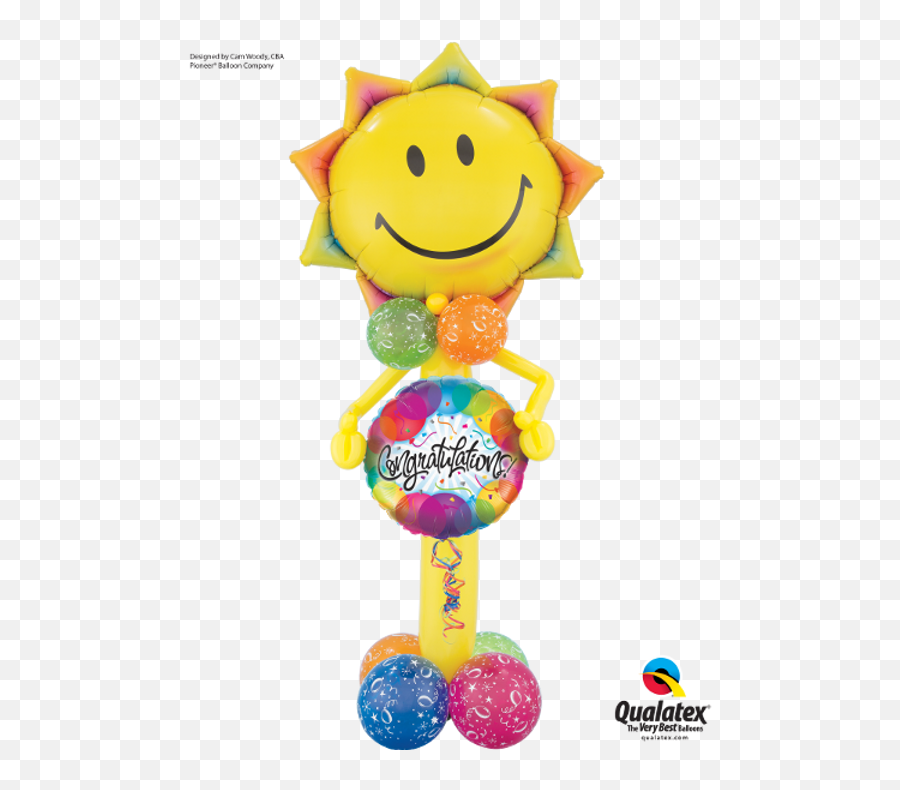 Congratulations Balloon - Qalatex Balloon Bouquet Emoji,Congrats Emoticon