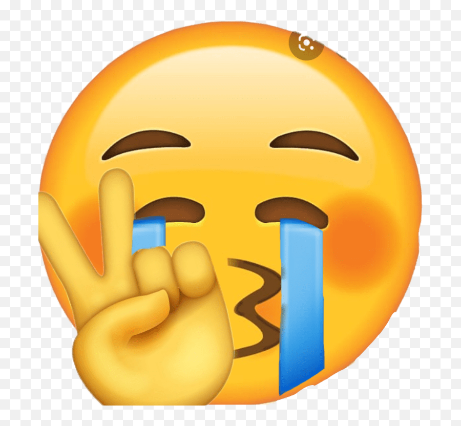 Emoji Depressed Anxiety Sticker - Kiss Emoji Closed Eyes,Anxiety Emoji