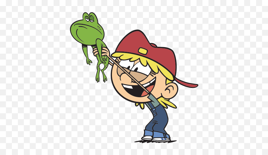 Lana Loud Holding A Frog - Lana The Loud House Characters Emoji,Frog Emoji Hat