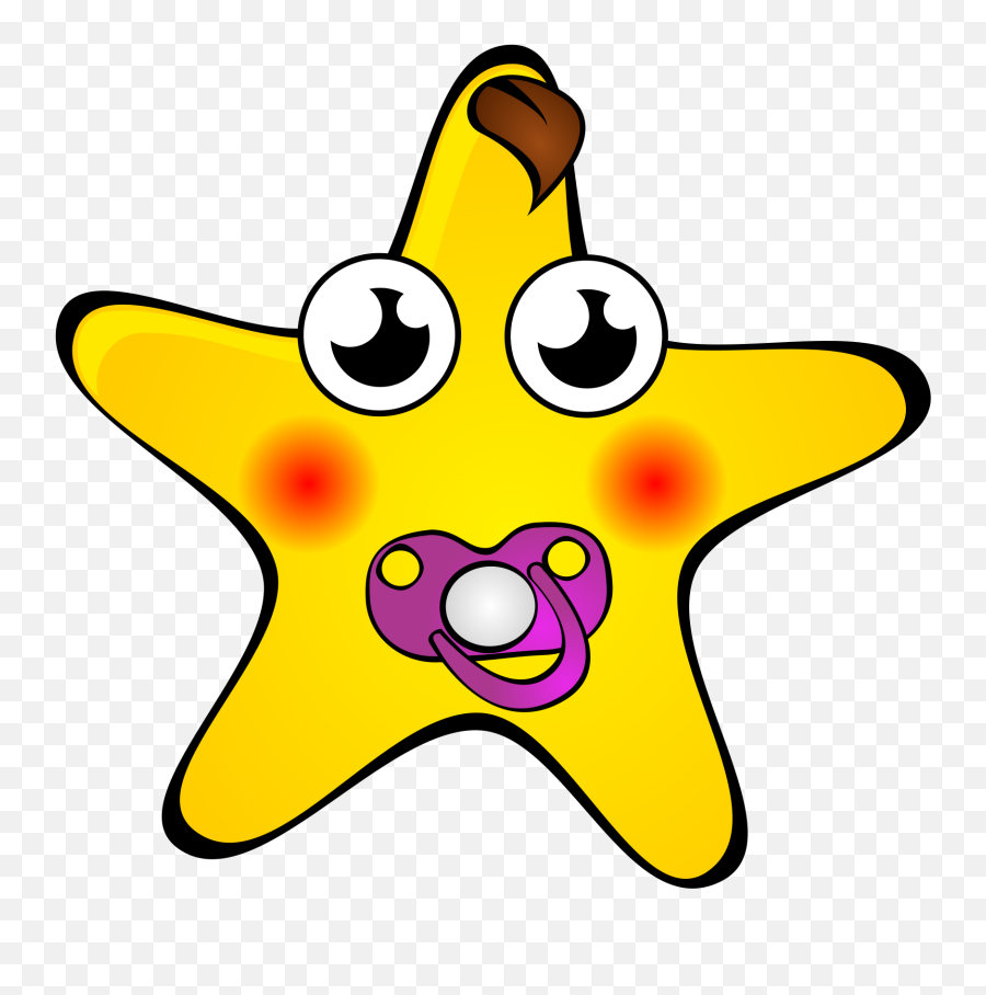 Clipart Stars Night Sky Clipart Stars Night Sky Transparent - Cute Cartoon Baby Star Emoji,Night With Stars Emoji