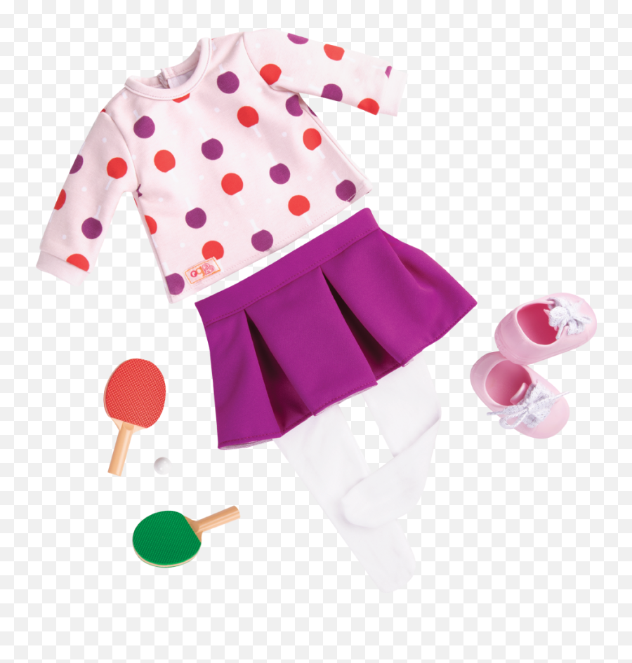 Our Generation Ping Pong Pro Outfit And - Our Generation Ping Pong Emoji,Hello Kitty Emoji Outfit