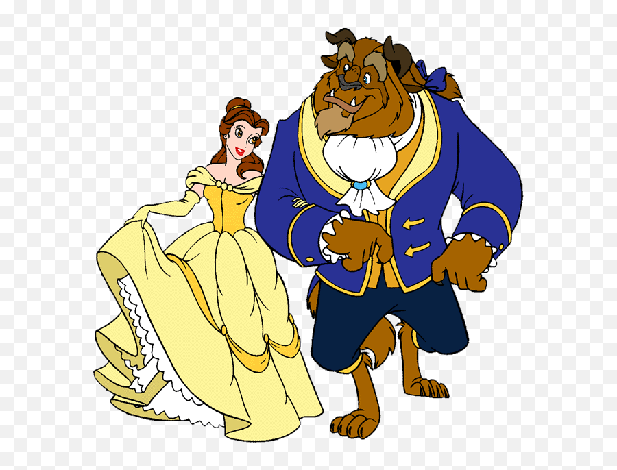Disney Clipart Animated - Belle And The Beast Disney Clipart Emoji,Free Animated Disney Emoticons