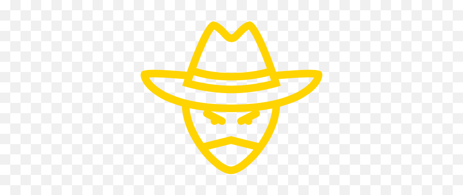 Brand Archetype - Gang Icon Emoji,Cowboy Bandit Emoticon