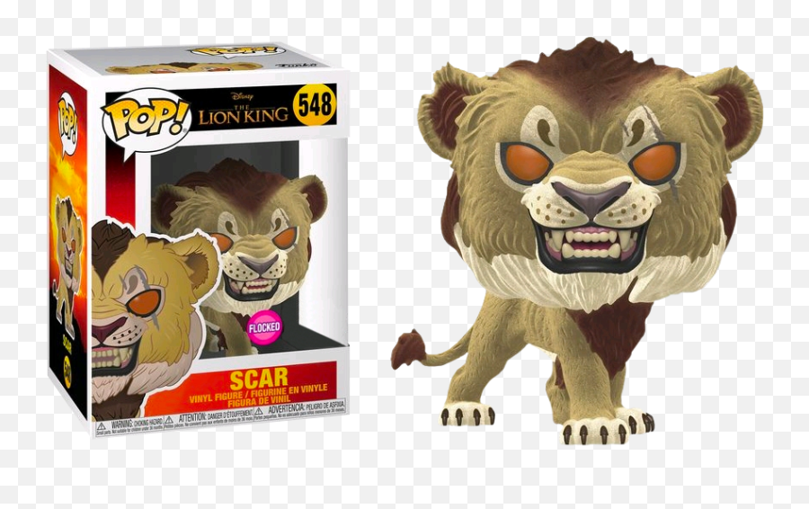 Exclusive Vinyl - Funko Pop Scar Flocked Emoji,Lion King Rafiki Emotion