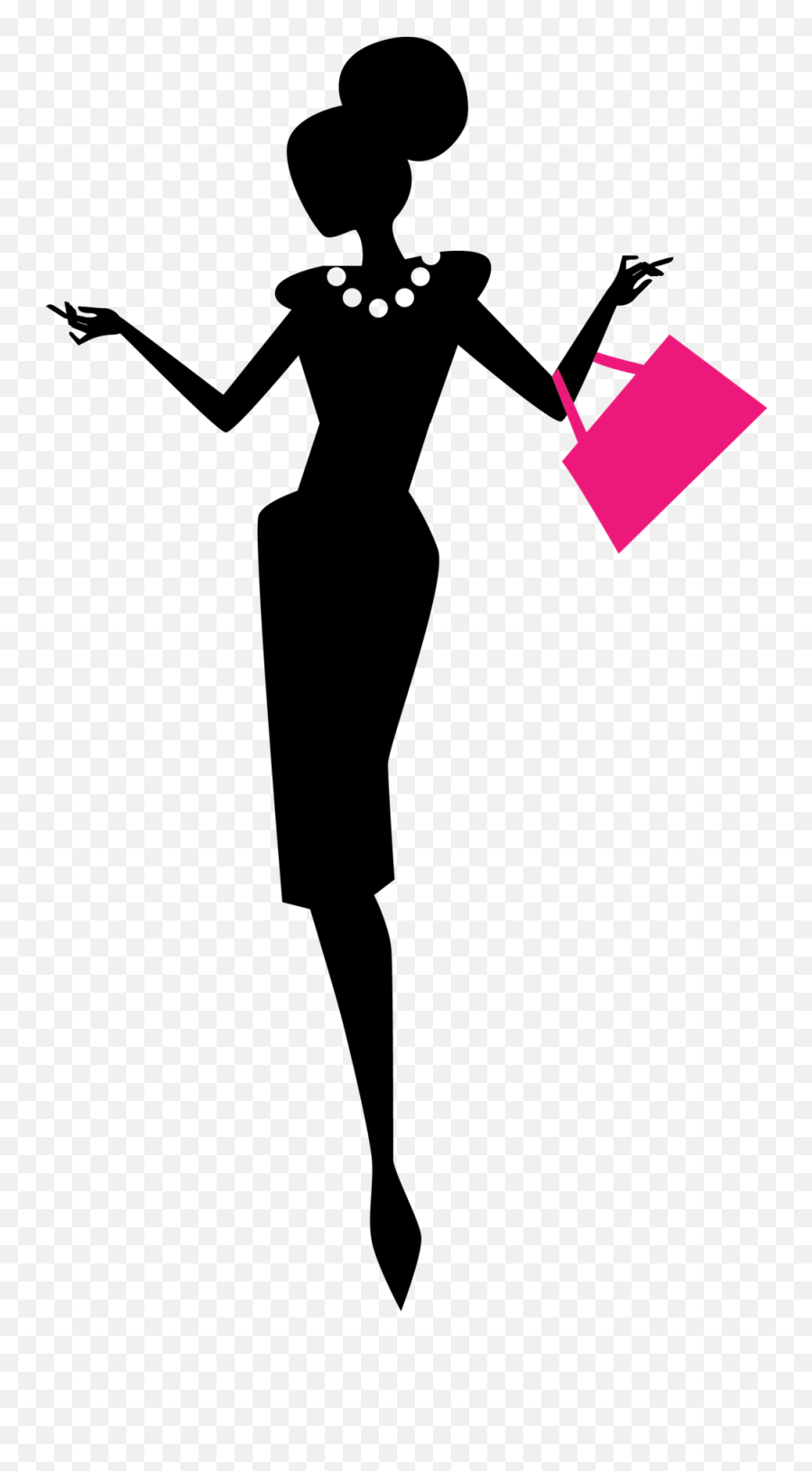 Download Model Fashion Woman Show Free Transparent Image Hd - Powerful Woman Lady Silhouette Emoji,Emoticon For Ladies