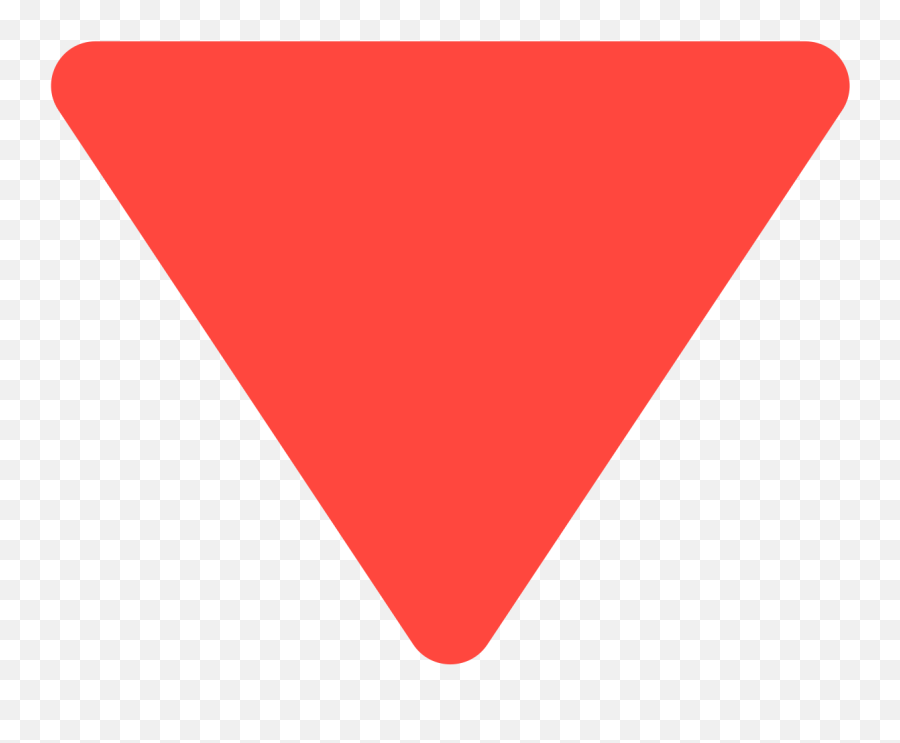 Red Arrow Emoji Page 6 - Line17qqcom Red Triangle Transparent,Black Triangle Emoji