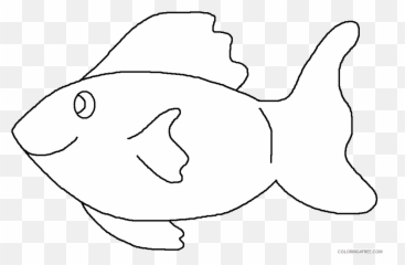 Black And White Fish Coloring Pages Fish Printable - Fish Emoji,Fish Hook Emoji