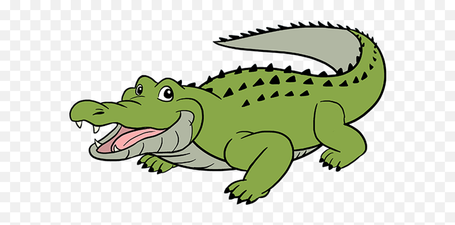 How To Draw An Alligator - Really Easy Drawing Tutorial Alligator Drawing Emoji,Facebook Emoticons Alligator