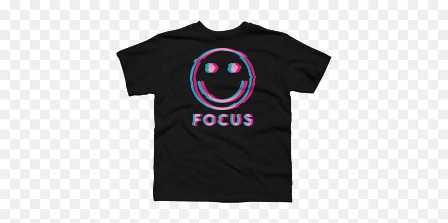 Comics Boyu0027s T - Shirts Design By Humans Glitch Art Pink And Blue Emoji,Emoticon Comics