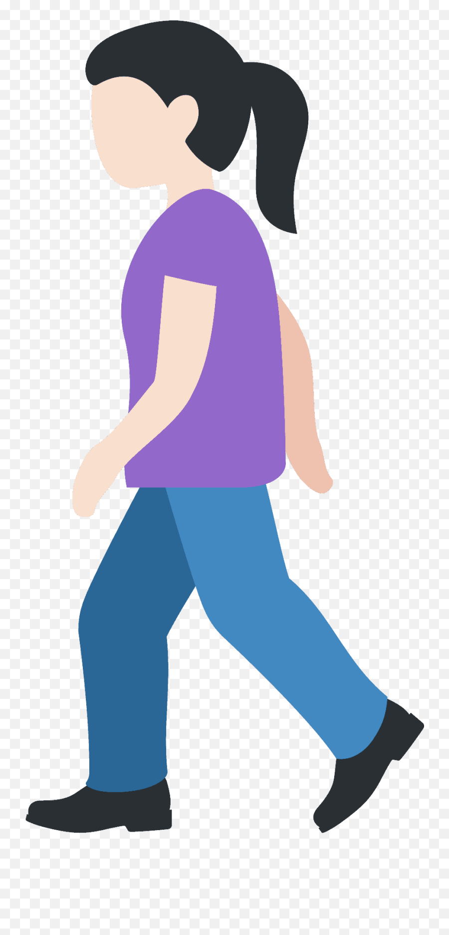 Woman Walking Emoji Clipart Free Download Transparent,Emoji Meme Girl