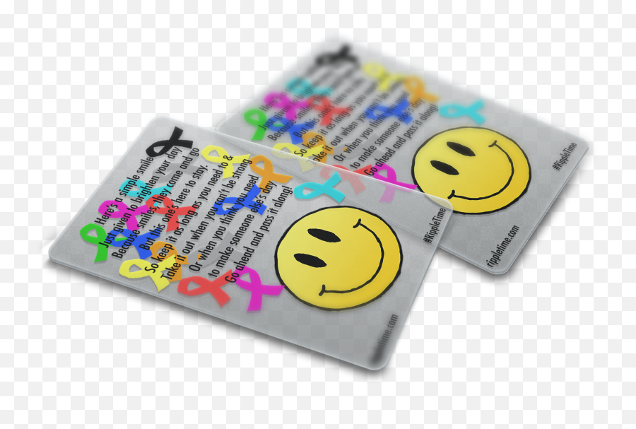 5 - Ribbons For Cancer Support Smilecards U2013 Rippletime Emoji,Or Else Emoticon