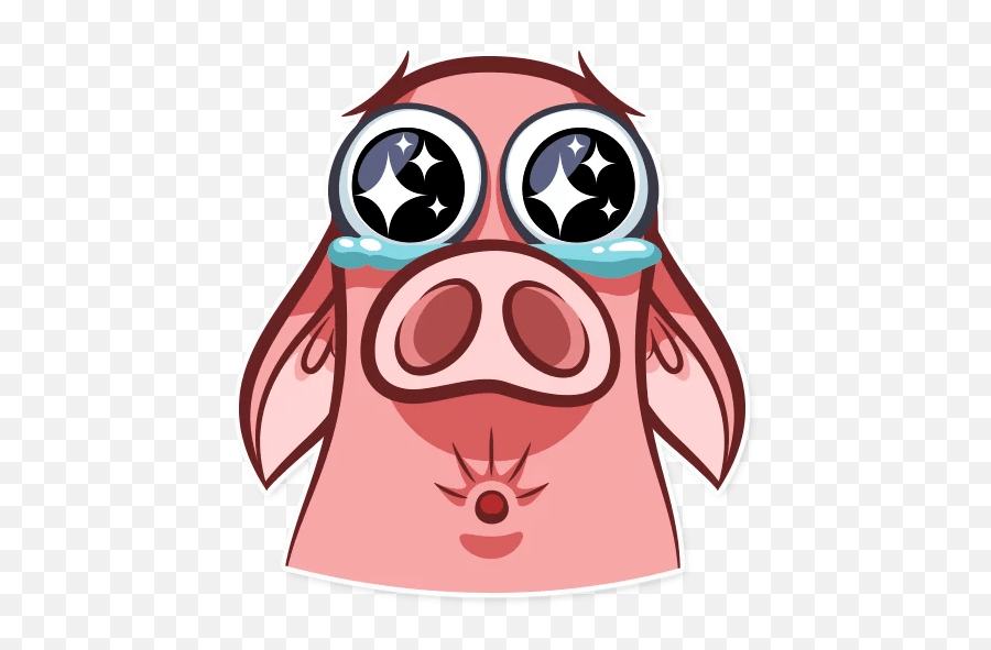 Pete The Pig Telegram Stickers Sticker Search Emoji,Emoji Crying Salute