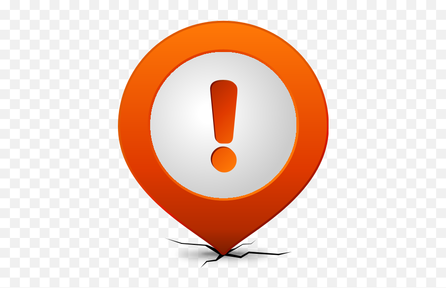 Location Map Pin Attention Orange Svgvectorpublic Emoji,Map Pin Emoji Purple