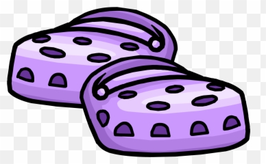 Feet Clipart Shoe Clipart Feet Shoe - Purple Crocs Transparent Emoji,Purple Emoji Slippers