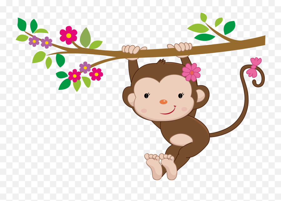 Swinging Baby Monkey Ornament - Girl Monkey Clipart Emoji,Dancing Monkey Emoji