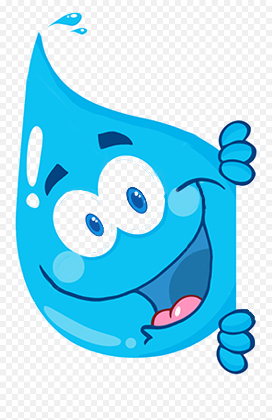 Drop Water Clip Art - Happy Water Drop Clipart Emoji,Tongue Water Drops Emoji