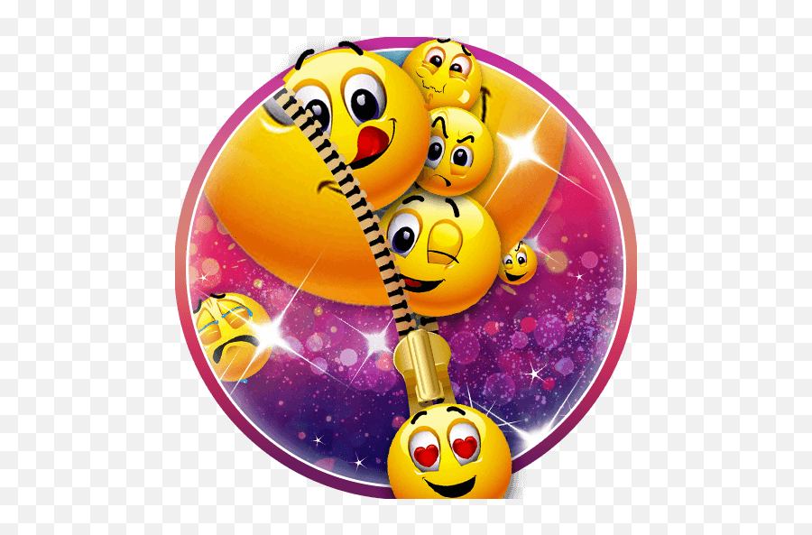 Funny Zipper Emoji 3d Live Lock Screen - Emoji,Lock Emoji