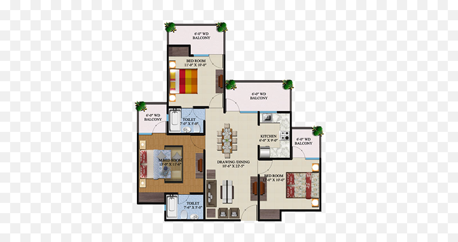 Supertech Eco Village Noida Extension - Supertech Eco Village 1 G5 Floor Plan Emoji,Paramount Emotions Noida Extension