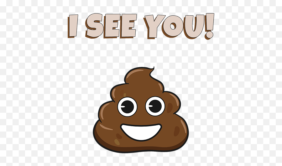 I See You Poop Funny Nonsense Ironic Emoji Cool Round Beach Towel - Have A Great Poop Day,Emoji Beach Towels