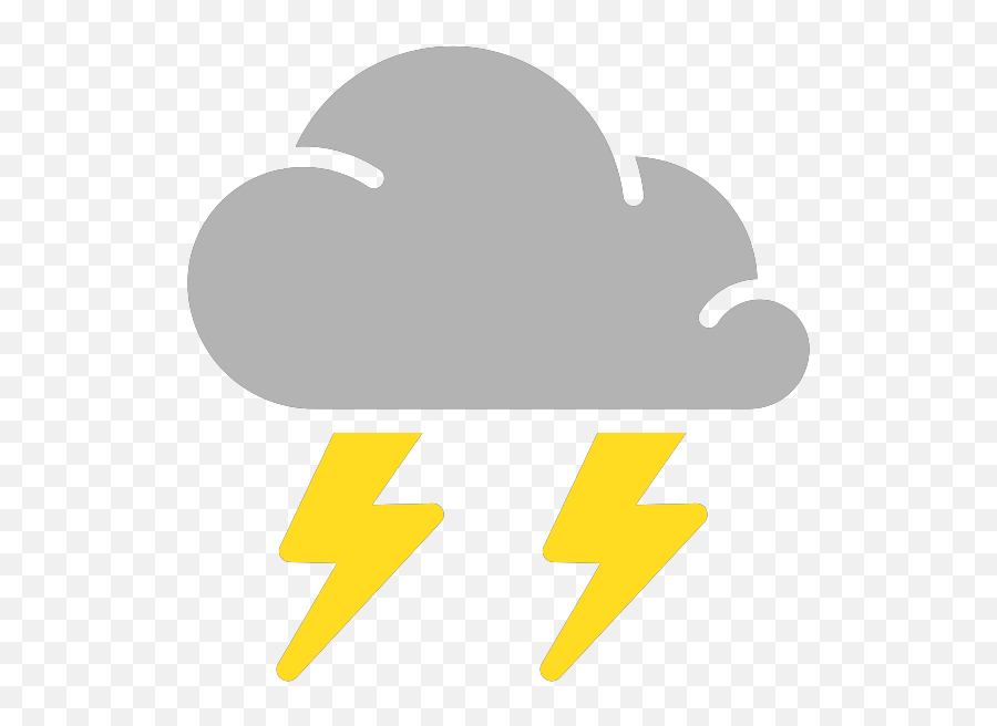 Thunderstorm Clipart Thunderstorm - Transparent Thunderstorm Clip Art Emoji,Emoji Weather Symbols