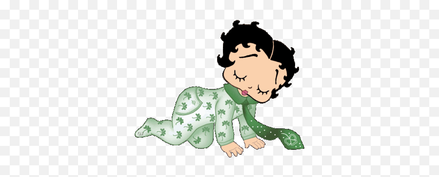 Betty Boop Animated Gifs - Kids Crawling Animated Gif Emoji,Steam Leprechaun Emoji