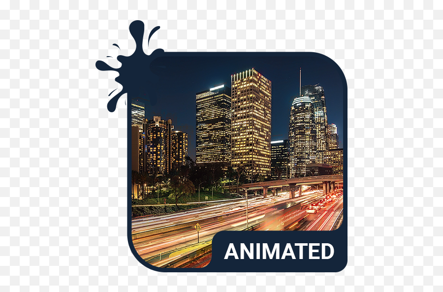 Los Angeles Animated Keyboard Live - Downtown Los Angeles Emoji,Skyscraper Emojis