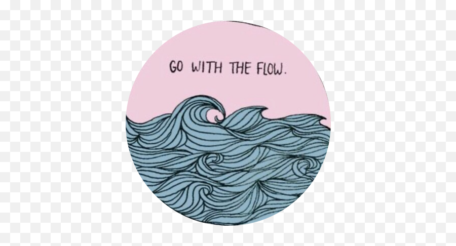 Gowiththeflow Sticker By Hope U Have A Nice Day - Wave Go With The Flow Stickers Emoji,Hope You Had A Good Day Emoji