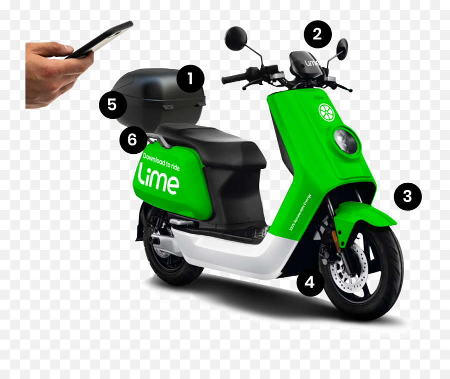 Lime Mode - Lime Moped Emoji,Emotion Moped Parts