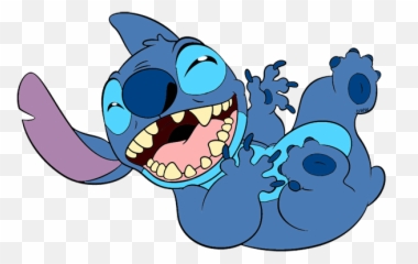 Disney Lilo And Stitch Clipart Black - Stitch Laughing Png Emoji,Disney's Stitch Emotions