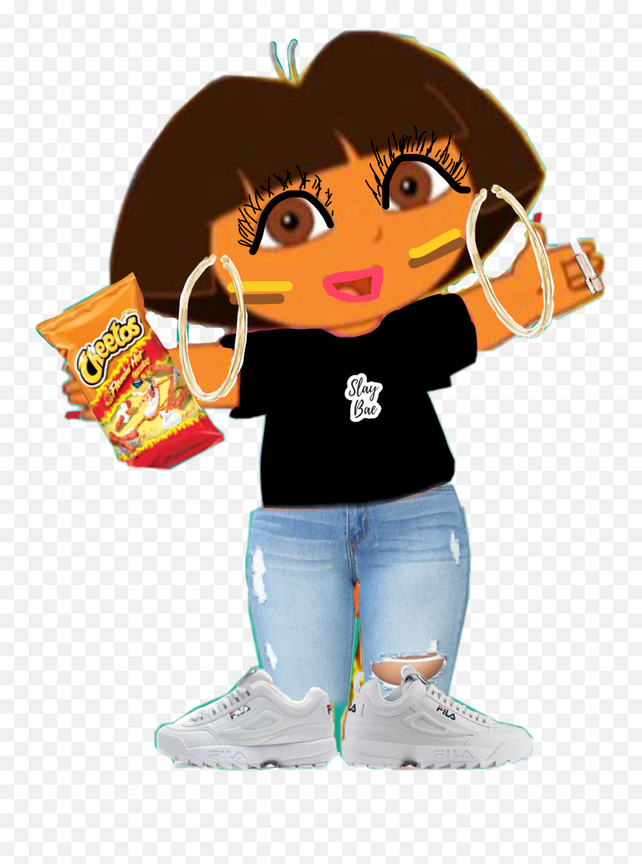 Getto Dora Sticker - Junk Food Emoji,Getto Emojis