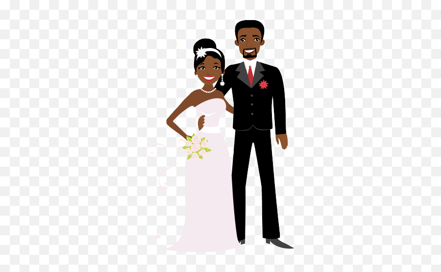 De Desenhos De Noivinhos Negros - Casal De Noivos Morenos Png Emoji,Baixar Convite Virtual Gratis De 20 Anos Tem Emojis