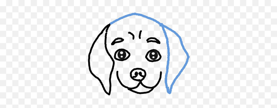 How To Draw A Dog Face Emoji,Animal Dog Head Emoticon