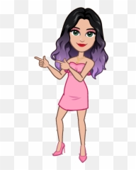Bitmoji Bitmojis Snapchat Sticker By Roro Chan - Avatars Girl Transparent Background Avatoon Emoji,Pink Haired Girl Emoticon
