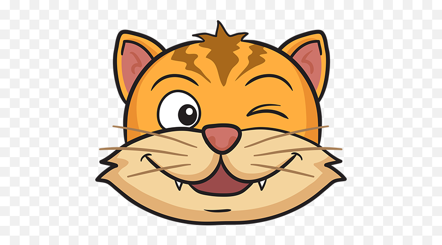 Catmoji - Cat Stickers U0026 Emoji Keyboard App By Monoara Begum Cat Cartoon Face,Kitty Emoticon Kawaii