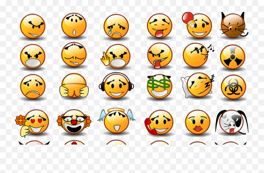 Difference Between Emoji And Emoticon - Clip Art Emotional Faces,Pondering Emoji
