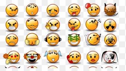 Difference Between Emoji And Emoticon - Clip Art Emotional Faces,Pondering Emoji