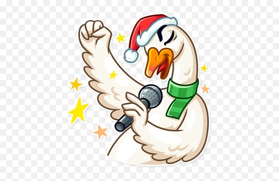 Christmas Goose Sticker Pack - Stickers Cloud Emoji,Goose Emojis