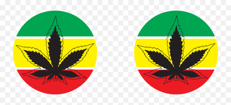 Round Rasta Design With Leaf Nipple Pasties Version 1 Emoji,Marijuana Smiley Emoticon