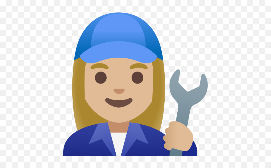 U200d Female Mechanic With Wrench With Medium Light Skin Emoji,Skin Tones Emoji