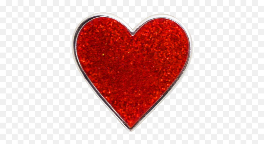 Heart Emoji Red Glitter - Solid,Gold Heart Emoji
