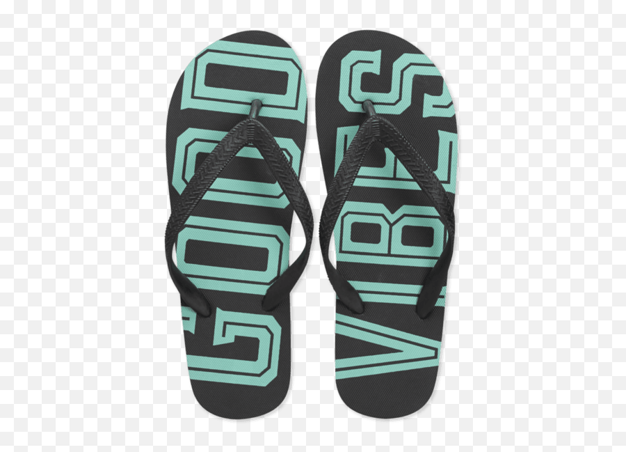 Sale Mens Good Vibes Flip Flops - Unisex Emoji,Emoji Slippers Women